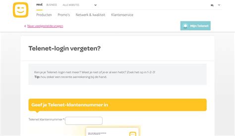 telenet inloggen nl.